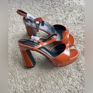 Stylish Orange Heels by Bernie Mev
